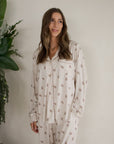 Women's Bamboo Button Up Lounge Set | Gingersnap