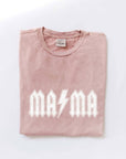 MAMA BOLT Mineral Washed Graphic Top: TOAST / XL