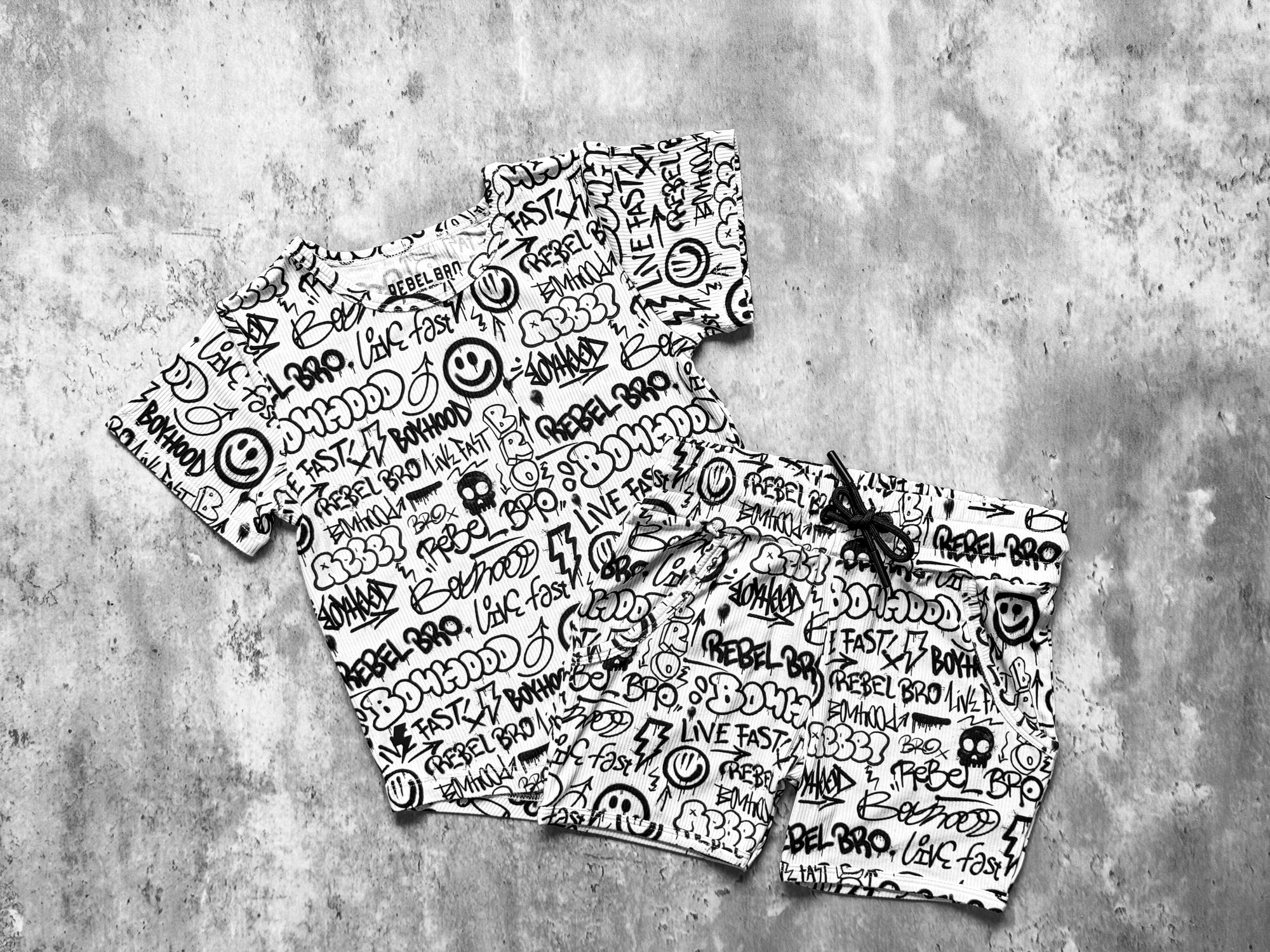 Biker Two Piece Set in Urban Drip