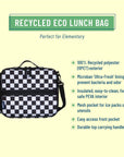 Black and White Checkered Eco Lunch Box