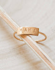 Mama Bar Ring | 14k Gold Fill & Sterling Silver