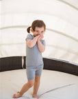 Colorful Grey Short Sleeve viscose PJs
