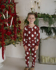 Bamboo Two Piece Pajamas | Vintage Santa