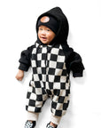 Hooded Fleece Romper in Venice (PREORDER)