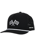 BLACK FINISH LINE ADVENTURE SNAPBACK // WATER-RESISTANT