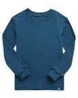 Modal Peacock Blue Long Sleeve PJs