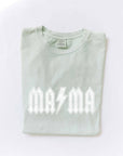 MAMA BOLT Mineral Washed Graphic Top: TOAST / XL