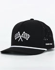 BLACK FINISH LINE ADVENTURE SNAPBACK // WATER-RESISTANT