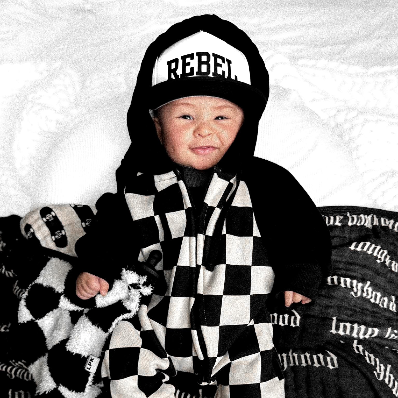 Hooded Fleece Romper in Venice (PREORDER)