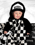 Hooded Fleece Romper in Venice (PREORDER)