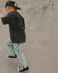 90s Relaxed Straight Denim - Acid Wash Light Blue