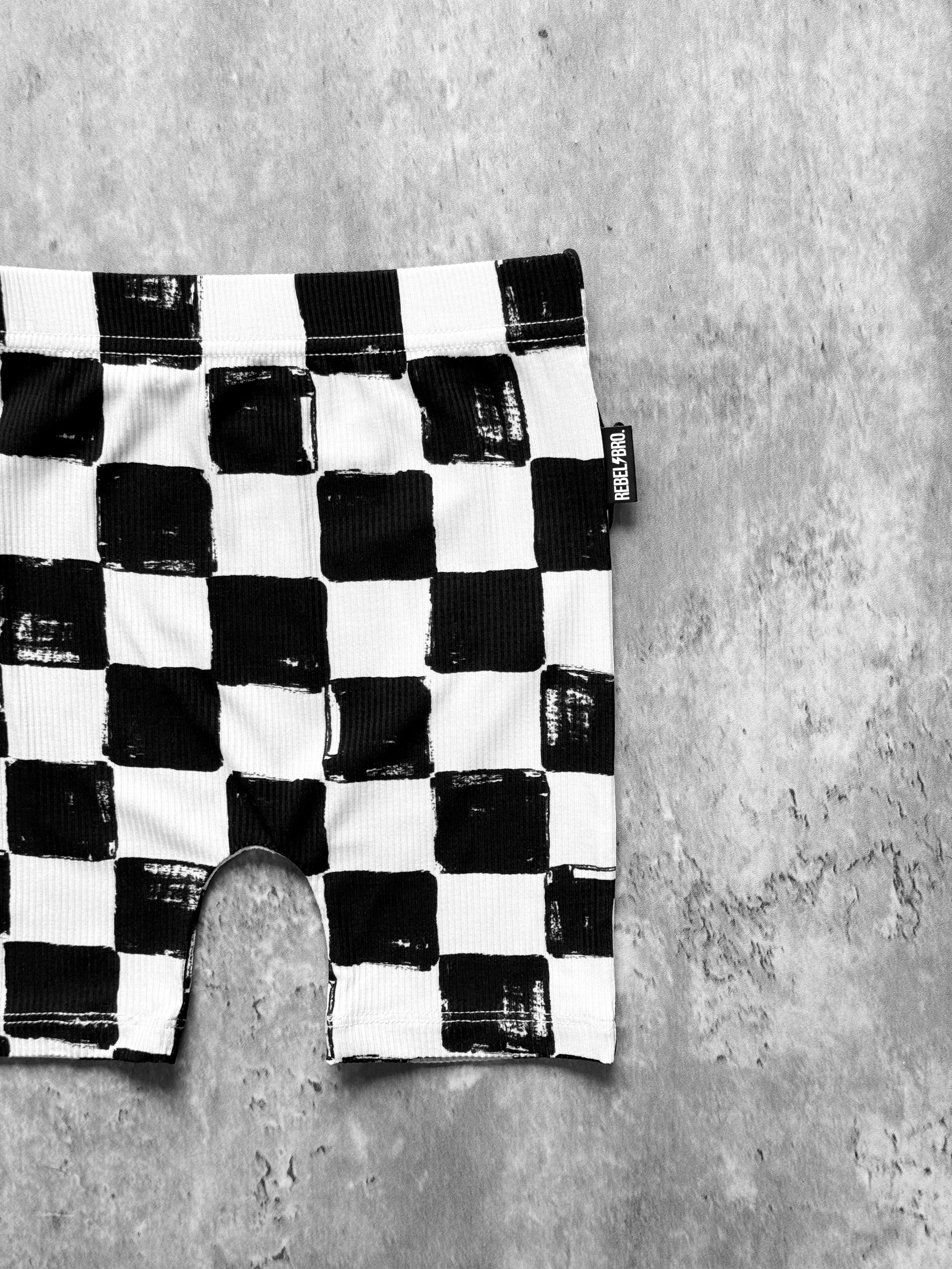 Bamboo Biker Shorts in Vintage Venice