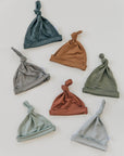 Rust Bamboo Newborn Knot Hat