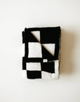 Plush Blanket | Black & White Checkerboard