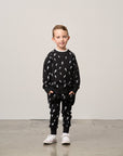 Lightning Bolt Pullover - Black