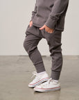 Ribbed Jogger - Graphite