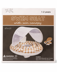 Ali+Oli Baby Swim Seat with Sun Canopy (Tan Checkers)