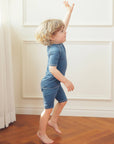 Bluestone Bamboo Stitch Boys Girls Baby Short Sleeve PJs