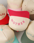 MOTHER Upside Down Lettering Embroidery Cap: Black / ONE SIZE