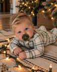 Plaid Zipper Onsie