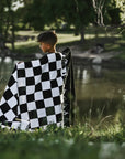 Checker Flame Beach Towel