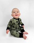 Green Moto 2-Piece Bamboo Jammies