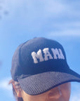 Corduroy Mama Ball Cap: Black