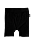 Bamboo Biker Shorts in Black