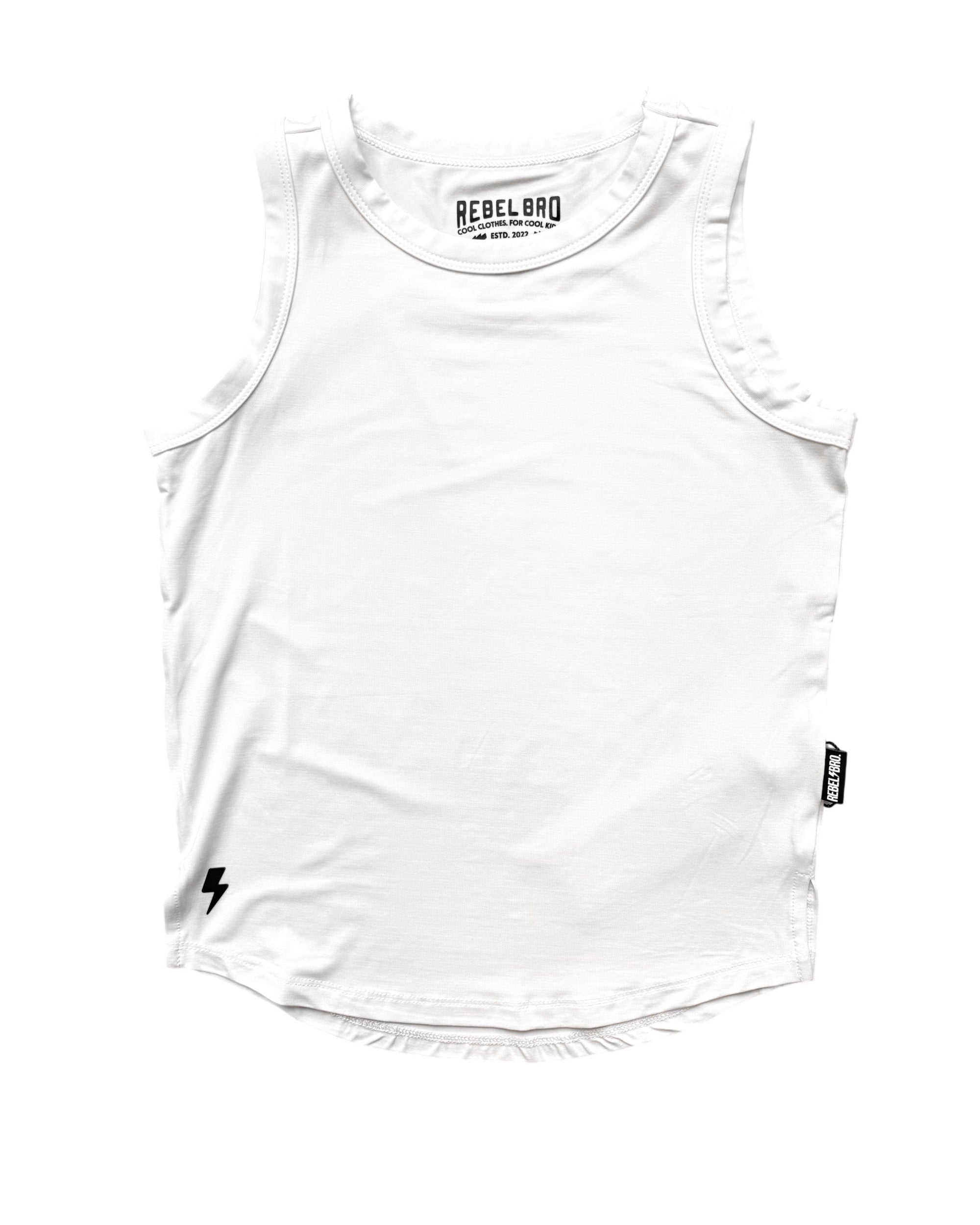 Bamboo Tank in White
