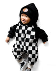 Hooded Fleece Romper in Venice (PREORDER)