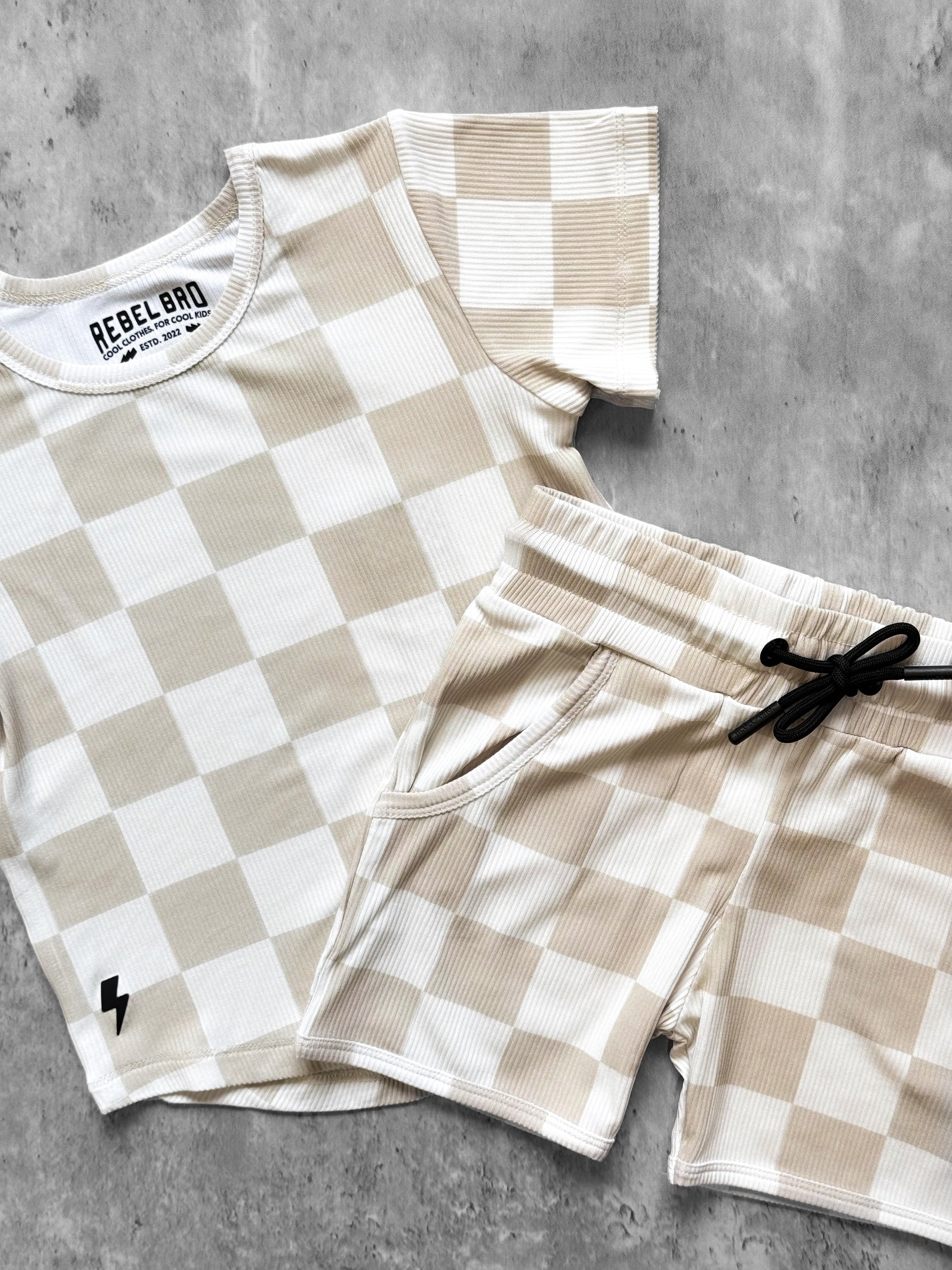 Biker Two Piece Set in Callen