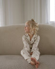 Girl's Bamboo Button Up Lounge Set | Gingersnap