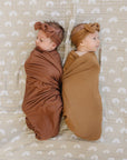 Mustard Bamboo Hat OR Head Wrap Set