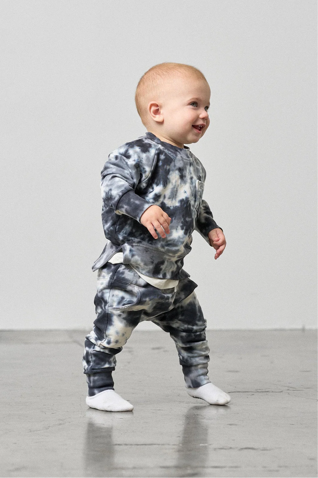 Marble Joggers- Blue