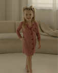 Toddler Bamboo Sleeping Dress | Red Gingham