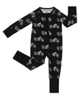 Bamboo Zip Romper | Born to Ride Black