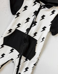 Hooded Rebel Short Sleeve Romper in Bowie