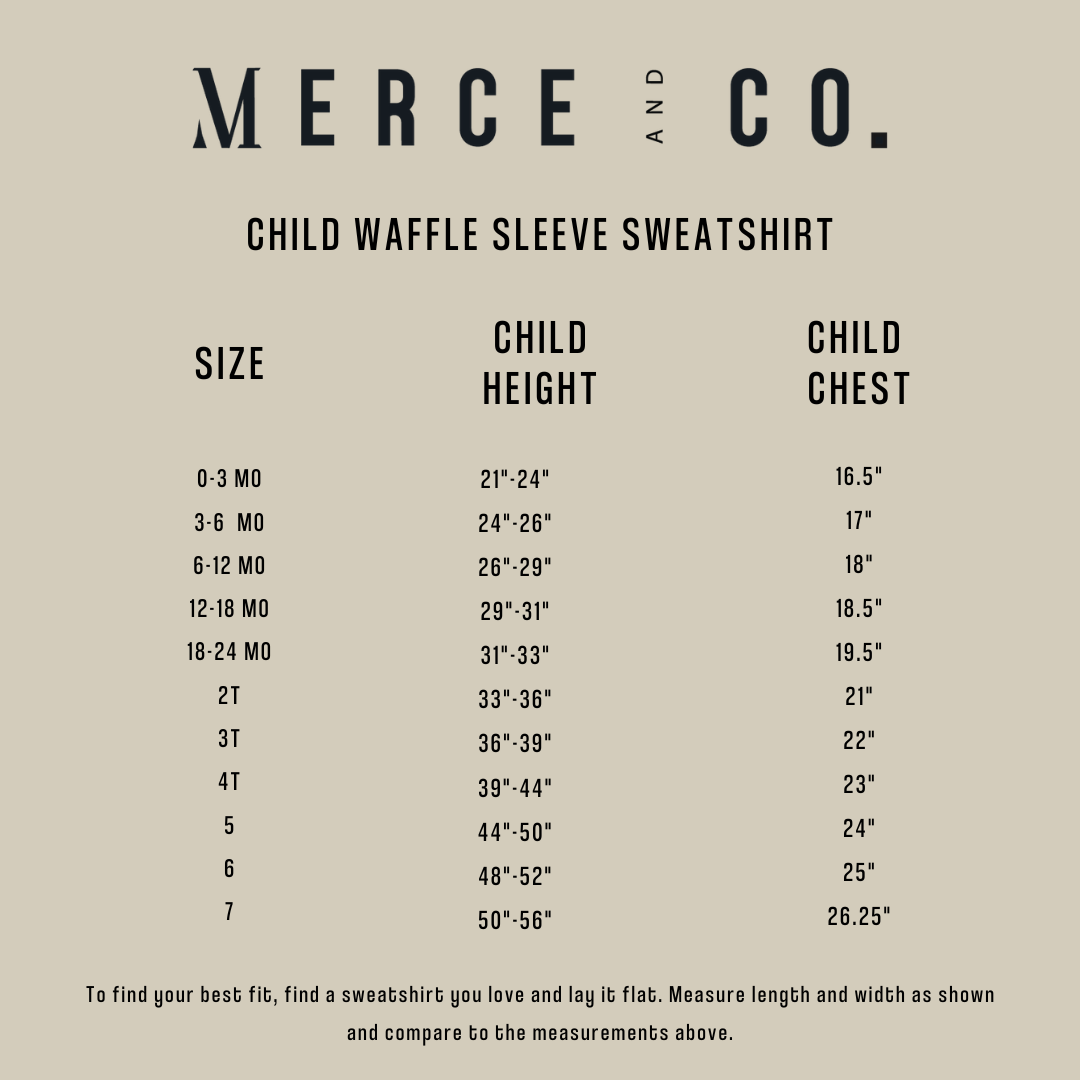 Be Mine Child Waffle Sleeve Sweatshirt