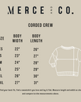 Elegant Mama Embroidered Corded Crewneck - Latte