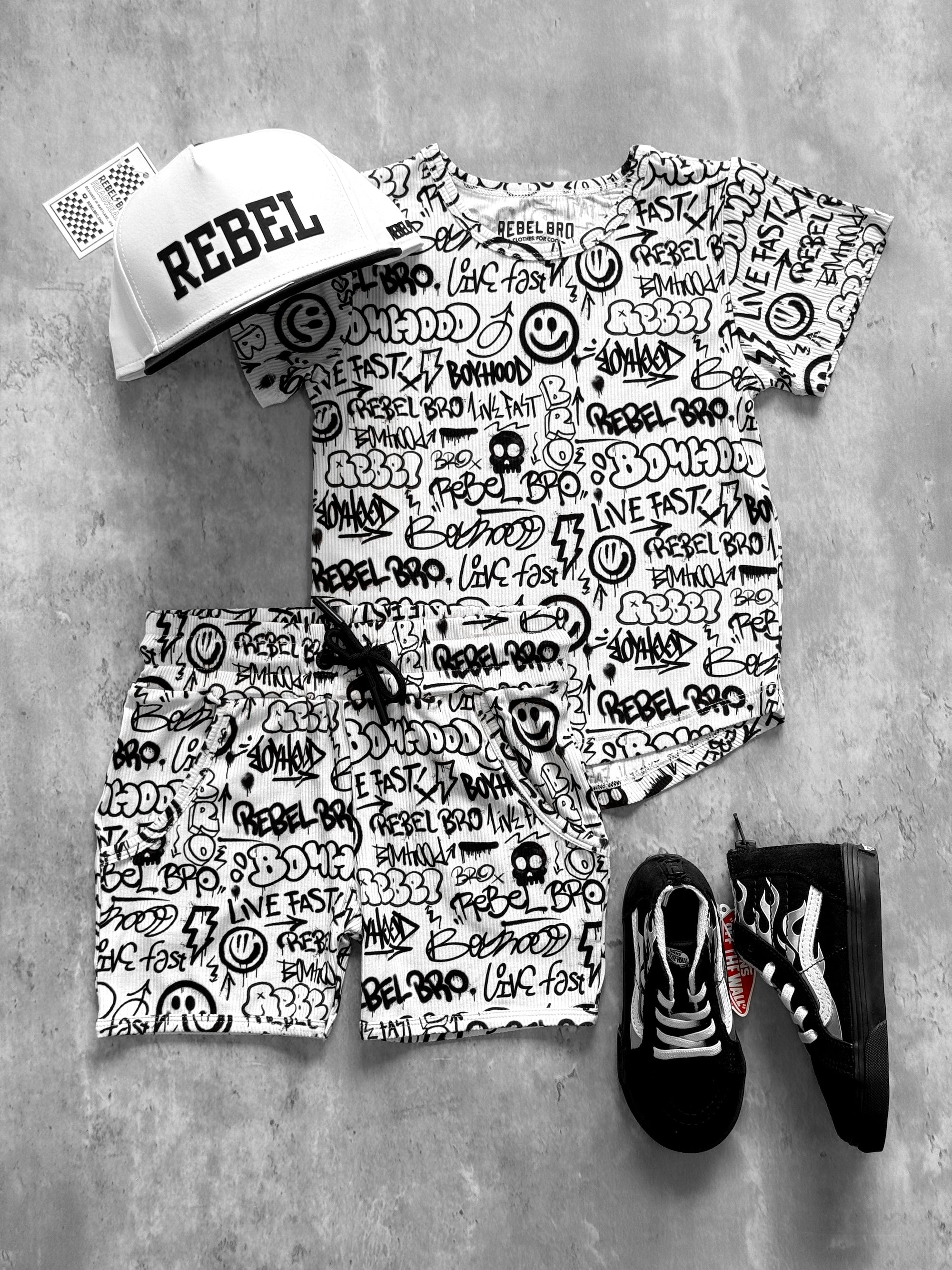 Biker Two Piece Set in Urban Drip