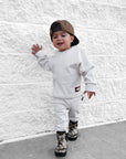 Organic Ribbed Set in Oat