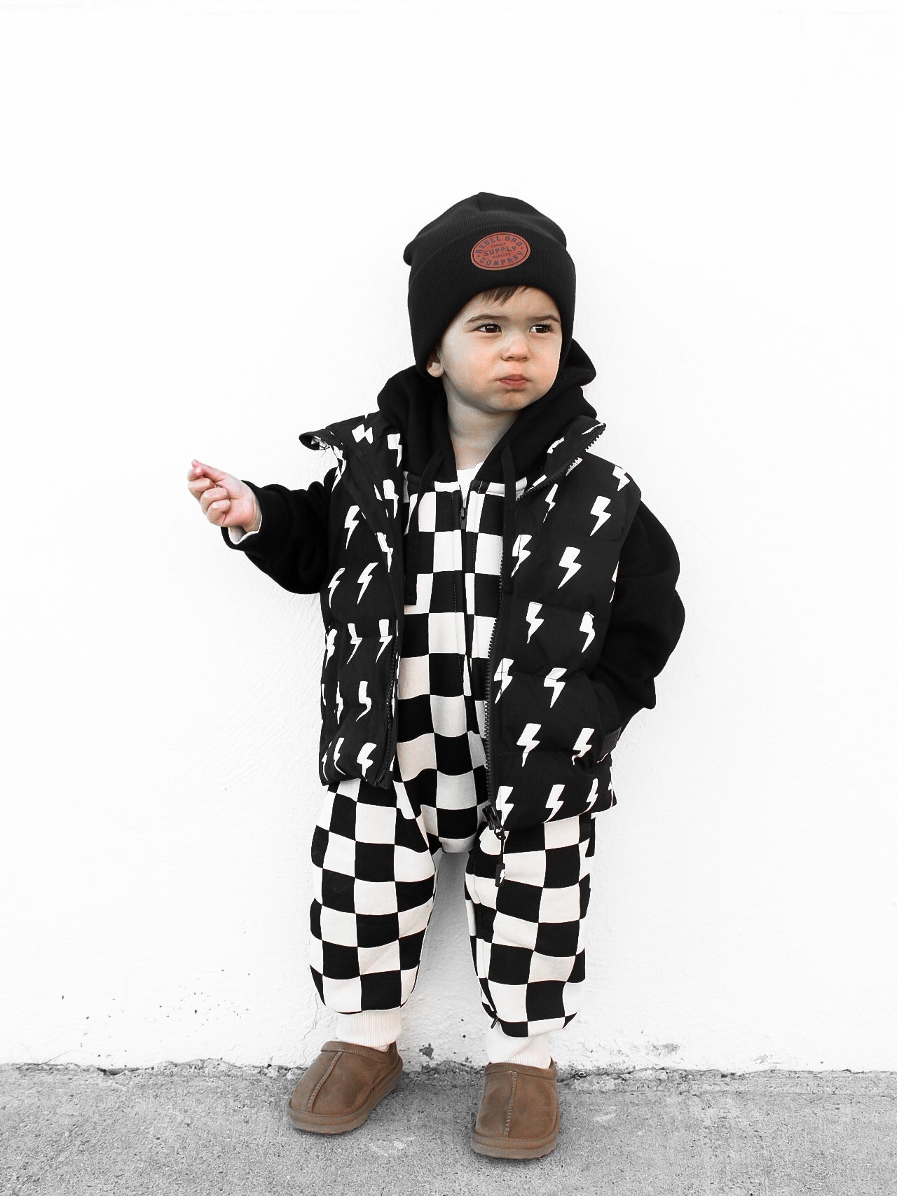 Hooded Fleece Romper in Venice (PREORDER)