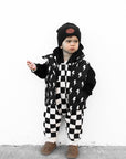 Hooded Fleece Romper in Venice (PREORDER)
