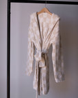 Adult Robe | Cream Checkerboard
