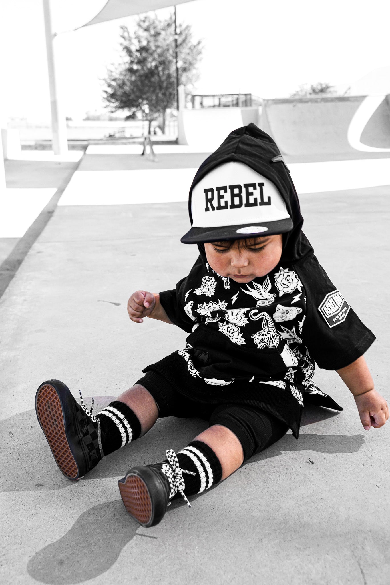 Short Sleeve Hoodie in Born To Be Wild