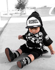 Short Sleeve Hoodie in Born To Be Wild