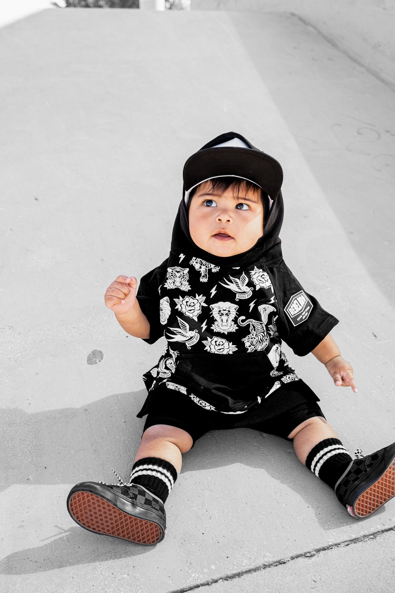 Short Sleeve Hoodie in Born To Be Wild