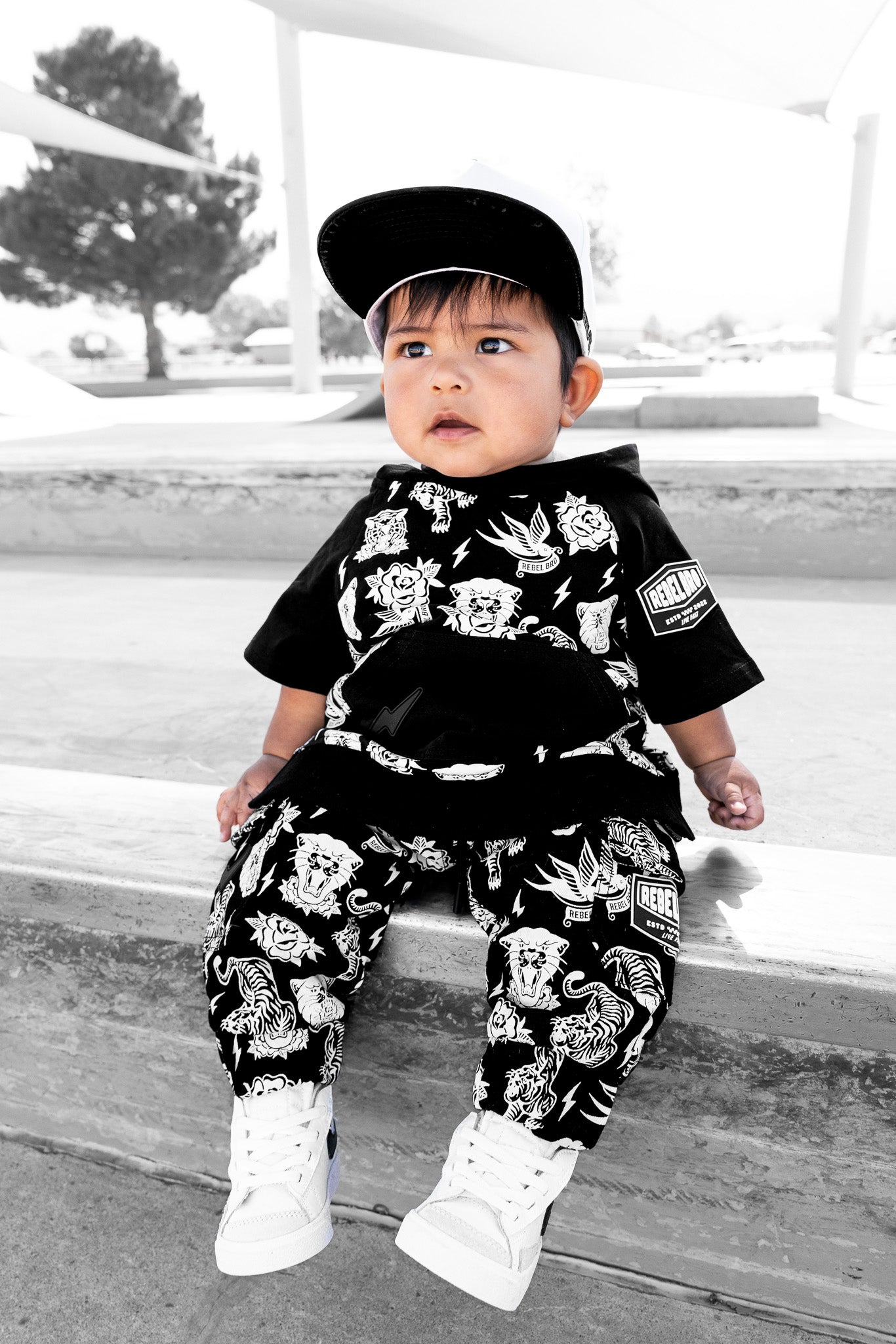 Short Sleeve Hoodie in Born To Be Wild