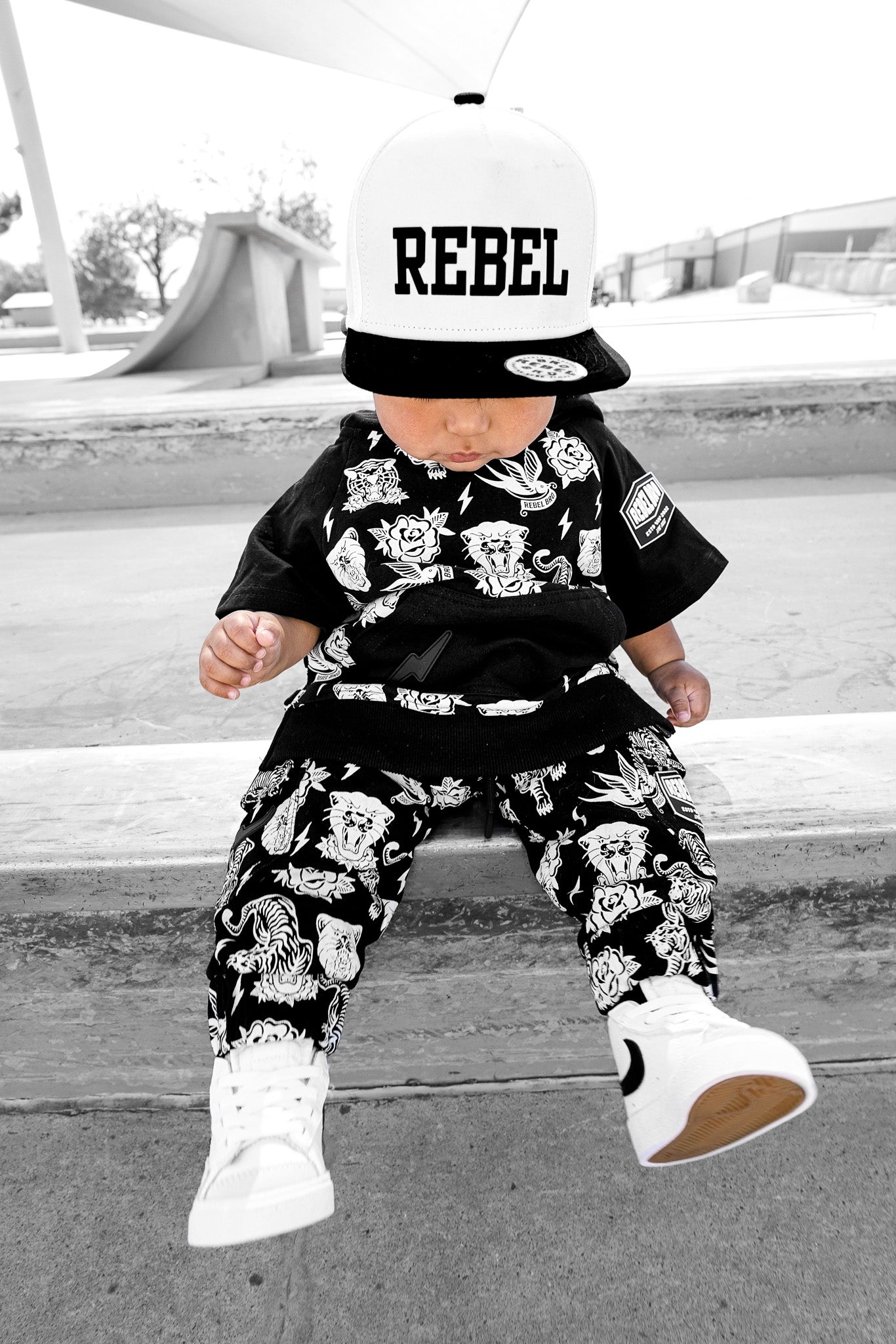 Short Sleeve Hoodie in Born To Be Wild