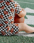 CHECKERED FOOTBALL DREAM SHORT SET